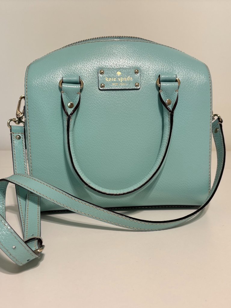 Kate Spade Alessa Wellesley Leather Satchel Bag | Color: Tiffany Blue
